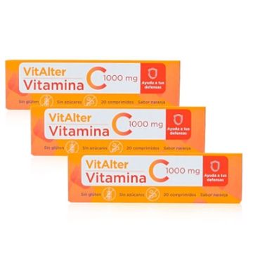 Vitalter Vitamina C Sabor Naranja Triplo 3x20 Comprimidos