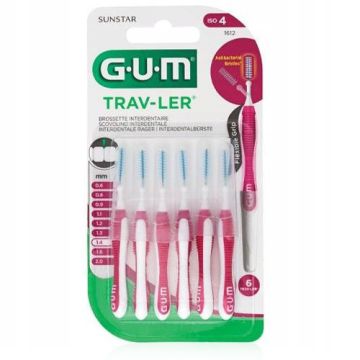 Gum Trav-Ler Cepillo Interdental Tamaño Iso-4 6Uds Gum Trav-Ler Cepillo Interdental Tamaño Iso-4 6Uds
