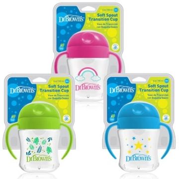 Dr Browns Vaso De Transicion Boquilla Suave 6m+ 180ml