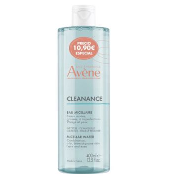 Avene Cleanance Agua Micelar Limpiadora Piel Grasa 400ml