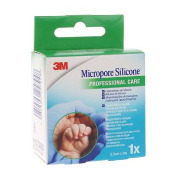 Micropore Esparadrapo Silicona 5mx2,5cm