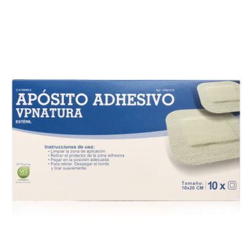 VP Natura Aposito Adhesivo Blanco 10x20cm 10Uds