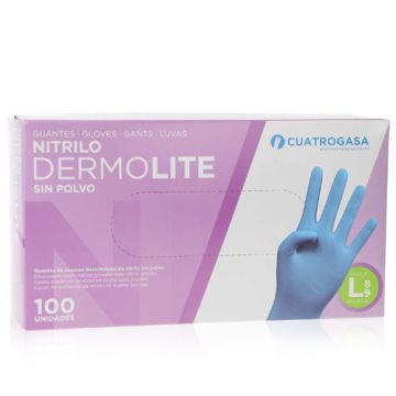 Guantes de Nitrilo Sin Polvo Talla L 100 Uds Guantes de Nitrilo Sin Polvo Talla L 100 Uds