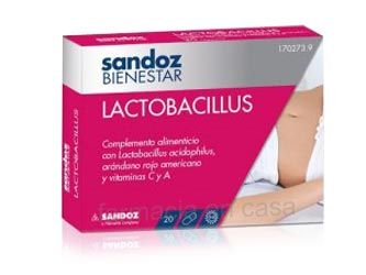 SANDOZ BIENESTAR LACTOBACILLUS 20 COMPRIMIDOS