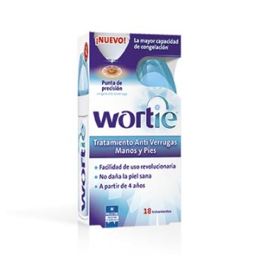 Wortie Tratamiento anti verrugas manos y pies 18 aplicaciones Wortie Tratamiento anti verrugas manos y pies 18 aplicaciones