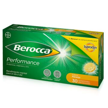 Berocca Efervescente Sabor Naranja 30 Comprimidos Berocca Efervescente Sabor Naranja 30 Comprimidos