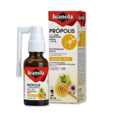 Juanola Propolis Pulverizador Bucal Sabor Miel-Limon 30ml Juanola Propolis Pulverizador Bucal Sabor Miel-Limon 30ml