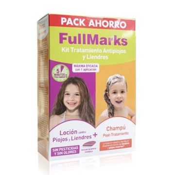 Fullmarks loción piojos liendres 100ml + lendrera + champú 150ml Fullmarks loción piojos liendres 100ml + lendrera + champú 150ml