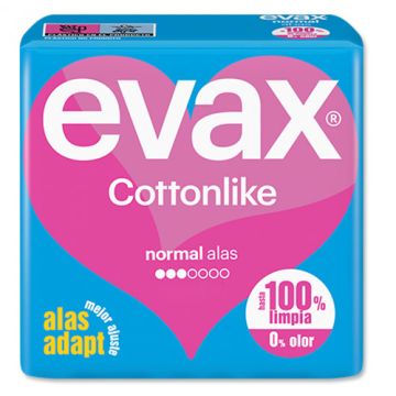 Evax Cottonlike Normal Alas Compresa 19Uds