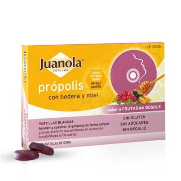 Juanola Propolis pastillas blandas frutas del bosque 24uds Juanola Propolis pastillas blandas frutas del bosque 24uds
