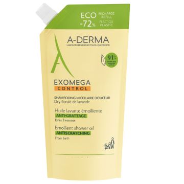 Aderma Exomega Control Aceite Limpiador Eco-Recarga 500ml