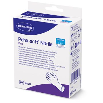 Hartmann Peha-Soft Guantes Nitrilo Azul Sin Polvo Talla S 10Uds