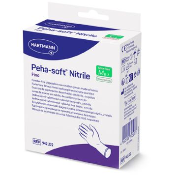 Hartmann Peha-Soft Guantes Nitrilo Azul Sin Polvo Talla M 10Uds