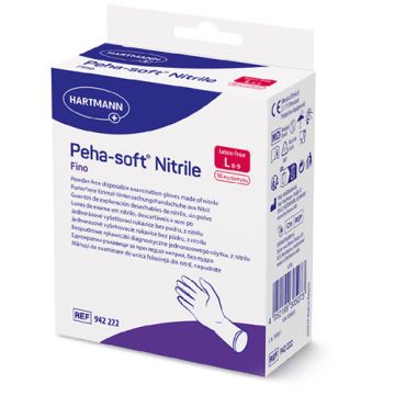 Hartmann Peha-Soft Guantes Nitrilo Azul Sin Polvo Talla L 10Uds