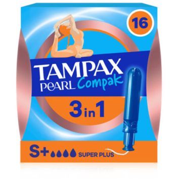 Tampax Compak Pearl Super Plus Tampon 16Uds