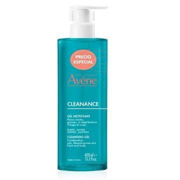 Avene Cleanance Gel Limpiador Sin Jabon Piel Grasa 400ml