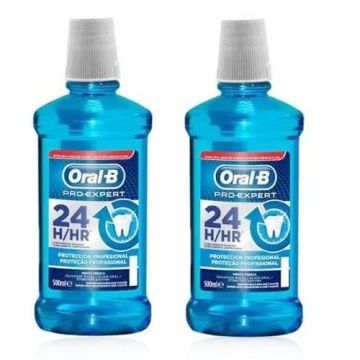 Oral-B Pro-Expert Colutorio Proteccion Profesional Duplo 2x500ml Oral-B Pro-Expert Colutorio Proteccion Profesional Duplo 2x500ml