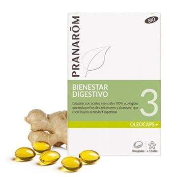 Pranarom Oleocaps 3 Bienestar Digestivo 30 Capsulas Pranarom Oleocaps 3 Bienestar Digestivo 30 Capsulas