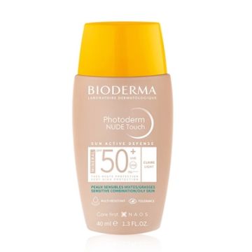 Bioderma Photoderm Nude Spf 50+ Solar Tono Natural Muy Claro 40ml