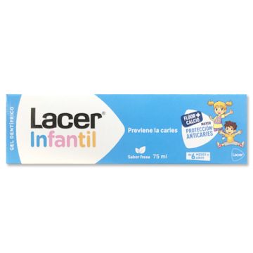 Lacer Infantil Gel Dental Sabor Fresa 75ml