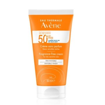 Avene Solar Crema Sin Perfume Spf50+ Piel Sensible 50ml
