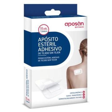 Aposan Botiquin Aposito Esteril Adhesivo 7,5x5cm 10Uds