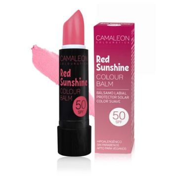 Camaleon red sunshine balsamo labial color suave spf50 4gr Camaleon red sunshine balsamo labial color suave spf50 4gr