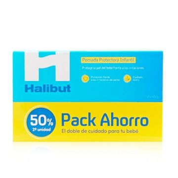 Halibut Pomada Protectora Infantil Duplo 2x45gr