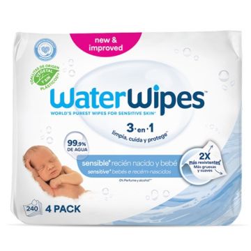 WaterWipes Toallitas Pack 4x60Uds