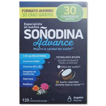 Angelini Soñodina Melatonina Bicapa Sueño 120Comp