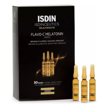 Isdinceutics Flavo-C Melatonin Ampollas Reparadoras Noche 30 Uds