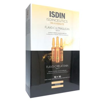 Isdinceutics Flavo-C Melatonin 10Ampollas + Ultraglican 10Amp