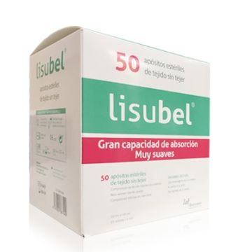 Lisubel Aposito Esteril de Tejido sin Tejer 10cmx10cm 50 Uds