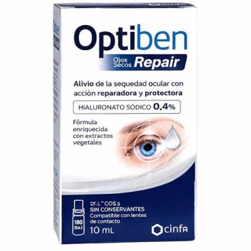 Optiben Repair Ojos Secos Gotas Sequedad Ocular 10ml