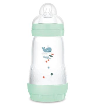 Mam Easy Start Biberon Anticolico Tetina Silicona Verde 2m+ 260ml
