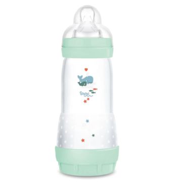 Mam Easy Start Biberon Anticolico Tetina Silicona Verde 4m+ 320ml