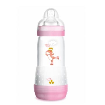 Mam Easy Start Biberon Anticolico Tetina Silicona Rosa 4m+ 320ml