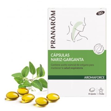 Pranarom Aromaforce Nariz Garganta Bio 30 Capsulas Pranarom Aromaforce Nariz Garganta Bio 30 Capsulas
