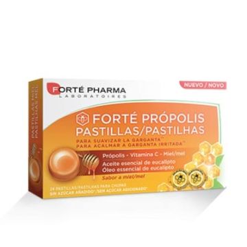 Forte Pharma Propolis garganta sabor miel 24 pastillas Forte Pharma Propolis garganta sabor miel 24 pastillas