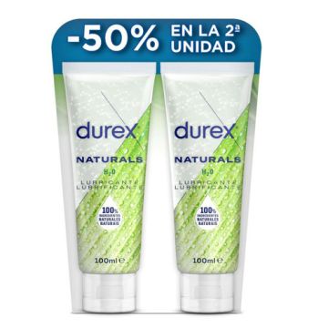 Durex Naturals Lubricante H2O Original Duplo 2x100ml Durex Naturals Lubricante H2O Original Duplo 2x100ml