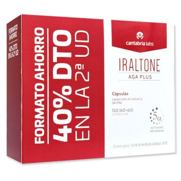 Iraltone Aga Plus Anticaida Capilar Duplo 2x60Caps