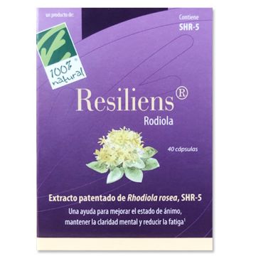 100% Natural Resiliens Rodiola 40Caps