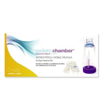 Pediatric Chamber Camara Inhalacion + Mascarilla Infantil 18M-6A+ Pediatric Chamber Camara Inhalacion + Mascarilla Infantil 18M-6A+