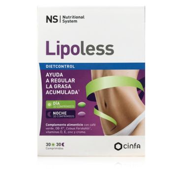 Nutritional System Lipoless Dia y Noche 60 Comprimidos Nutritional System Lipoless Dia y Noche 60 Comprimidos