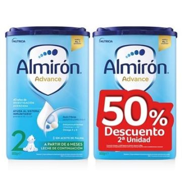 Almiron Advance 2 Leche de Continuacion Duplo 2x800gr Almiron Advance 2 Leche de Continuacion Duplo 2x800gr