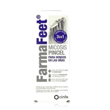 Farma Feet Micosis Pincel Hongos Uñas Formula 3 en 1 4ml Farma Feet Micosis Pincel Hongos Uñas Formula 3 en 1 4ml