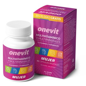 Onevit Multivitaminico y Multiminerales Mujer 45Caps