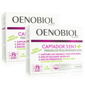 Oenobiol Captador 3 en 1 Plus Perdida de Peso Duplo 2x60 Capsulas