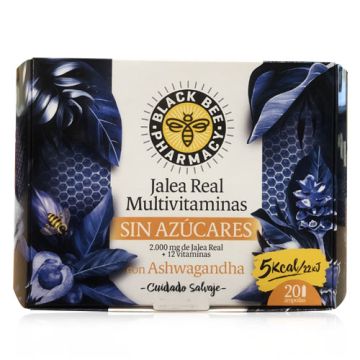 Black Bee Jalea Real Multivitaminas sin Azucares 20 Ampollas