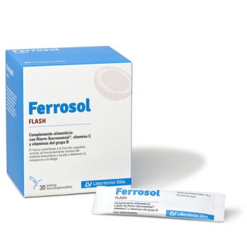 Ferrosol Flash Hierro Circulatorio 30 Sobres